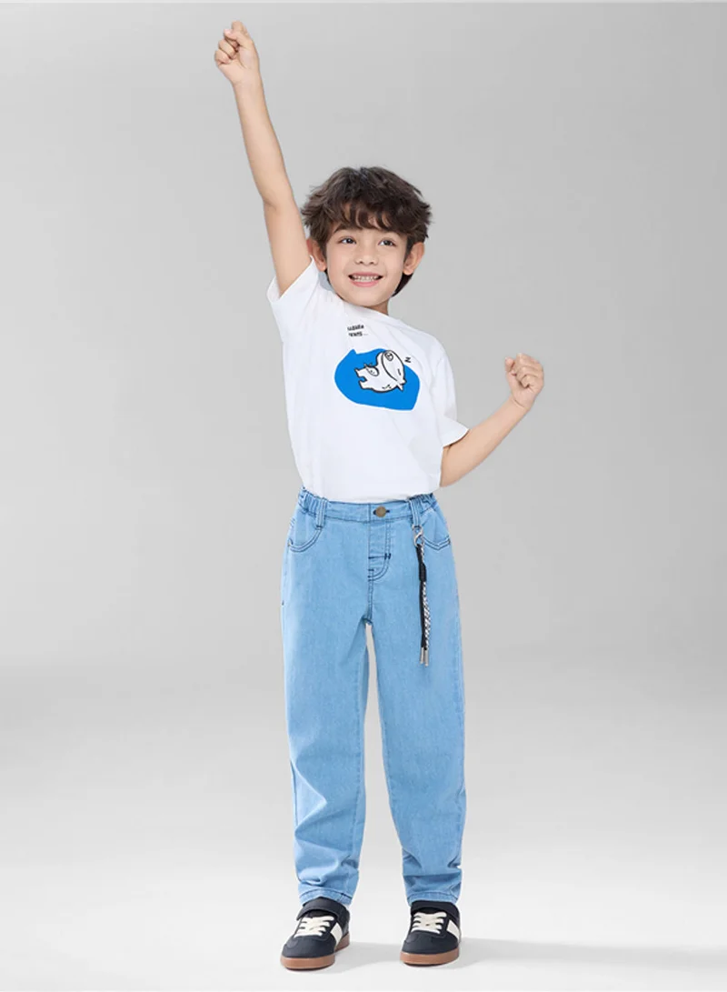 جيوردانو Kid's Mid-Rise Slim Taper Stretch Denim Jeans